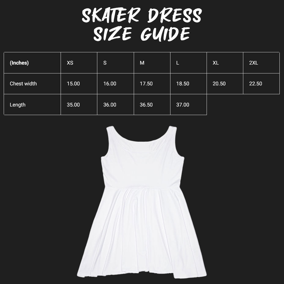 Skater Dress size guide.